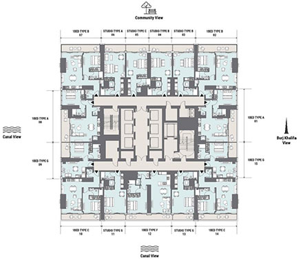 select-peninsula-4-studio-bedroom-plan