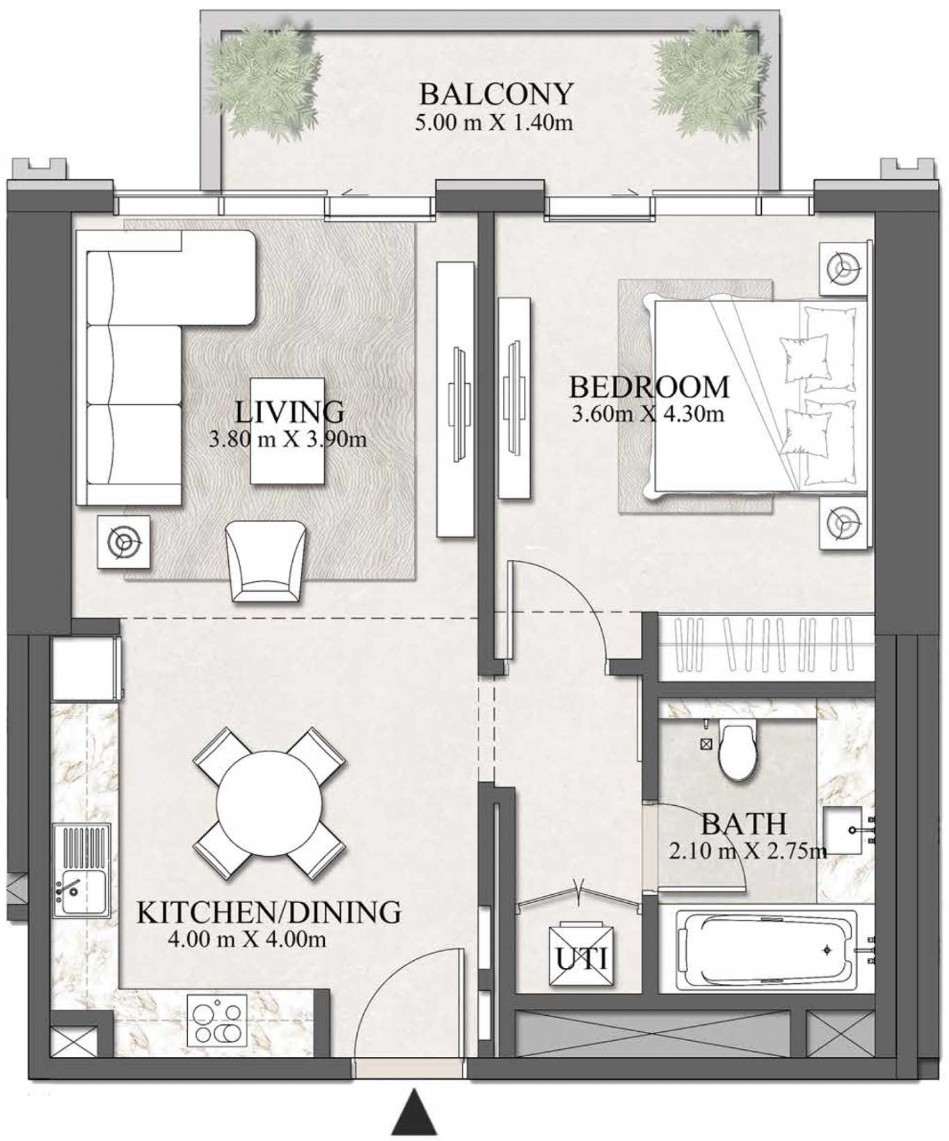 3 Bedroom — Floor Plan