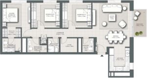 emaar-park-horizon-3-bedroom-plan