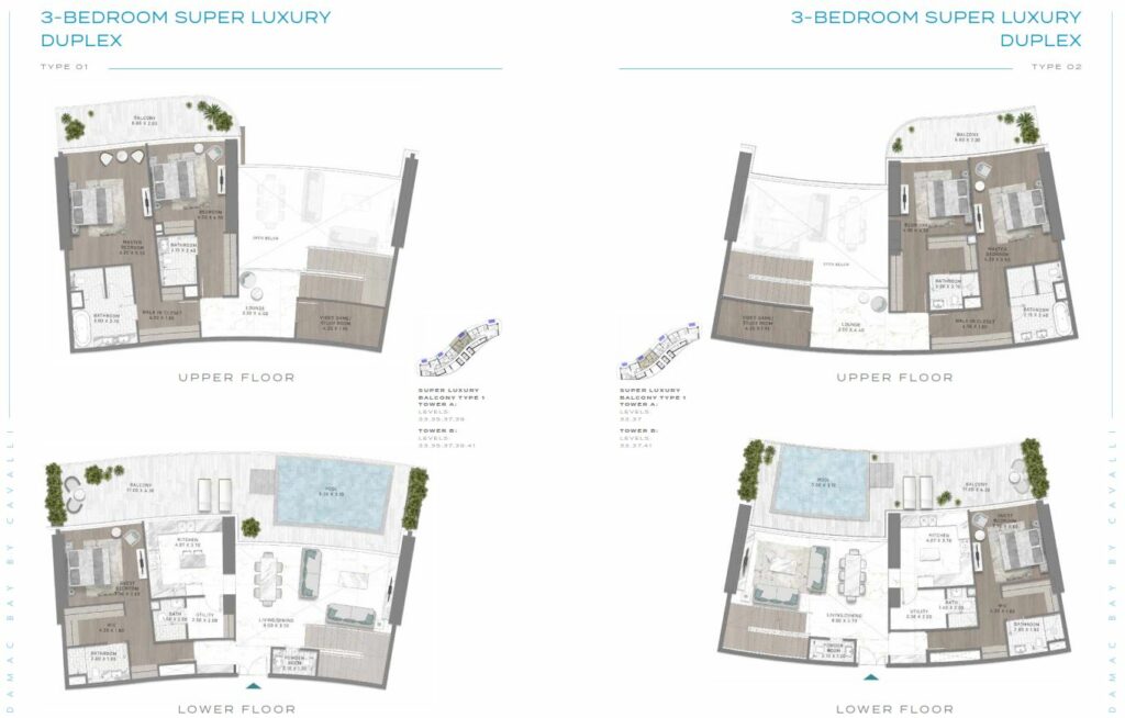 damac-bay-3-bedroom-duplex-penthouse-plan