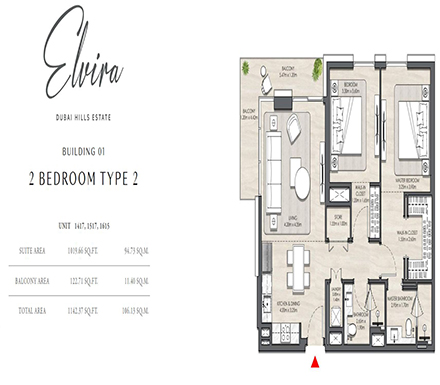 emaar-elvira-2-bedroom-floor-plan