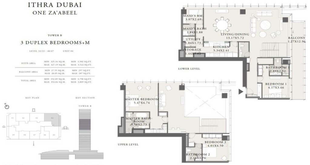 ithra-dubai-1-zaabeel-3-bed-duplex-penthouse-plan