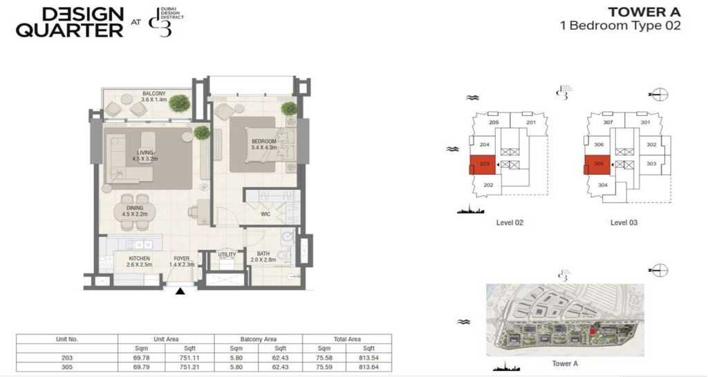 meraas-design-quarter-d3-1-bedroom-plan