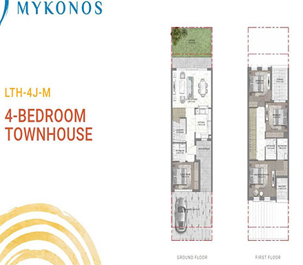damac-lagoons-mykonos-4-bedroom-plan