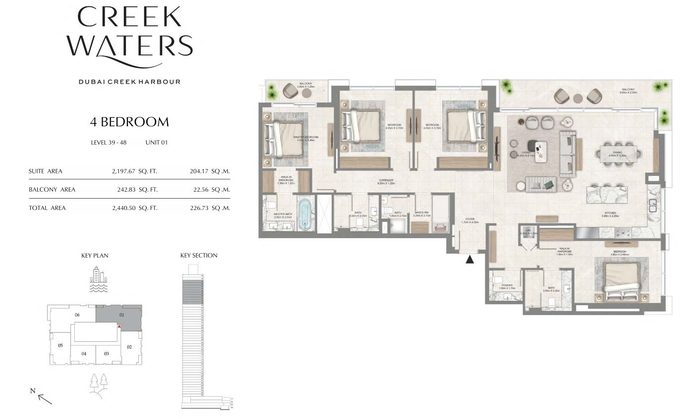 3 Bedroom — Floor Plan
