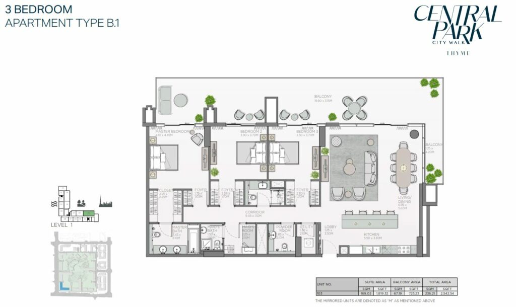 meraas-central-park-3-bedroom-plan