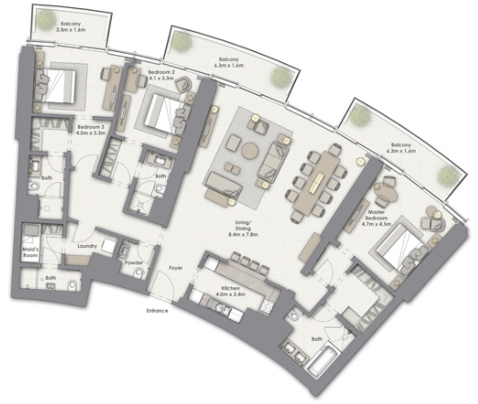 emaar-opera-grand-3-bedroom-plan