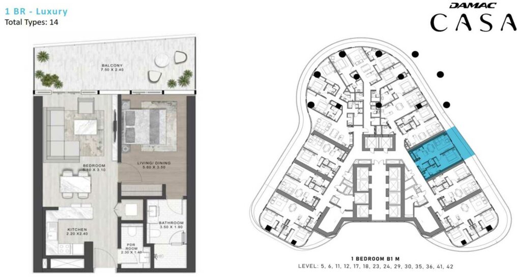 damac-casa-tower-1-bedroom-plan