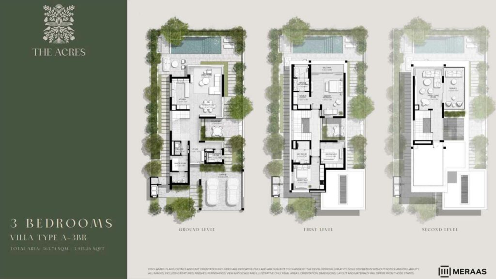 meraas-the-acres-3-bedroom-plan