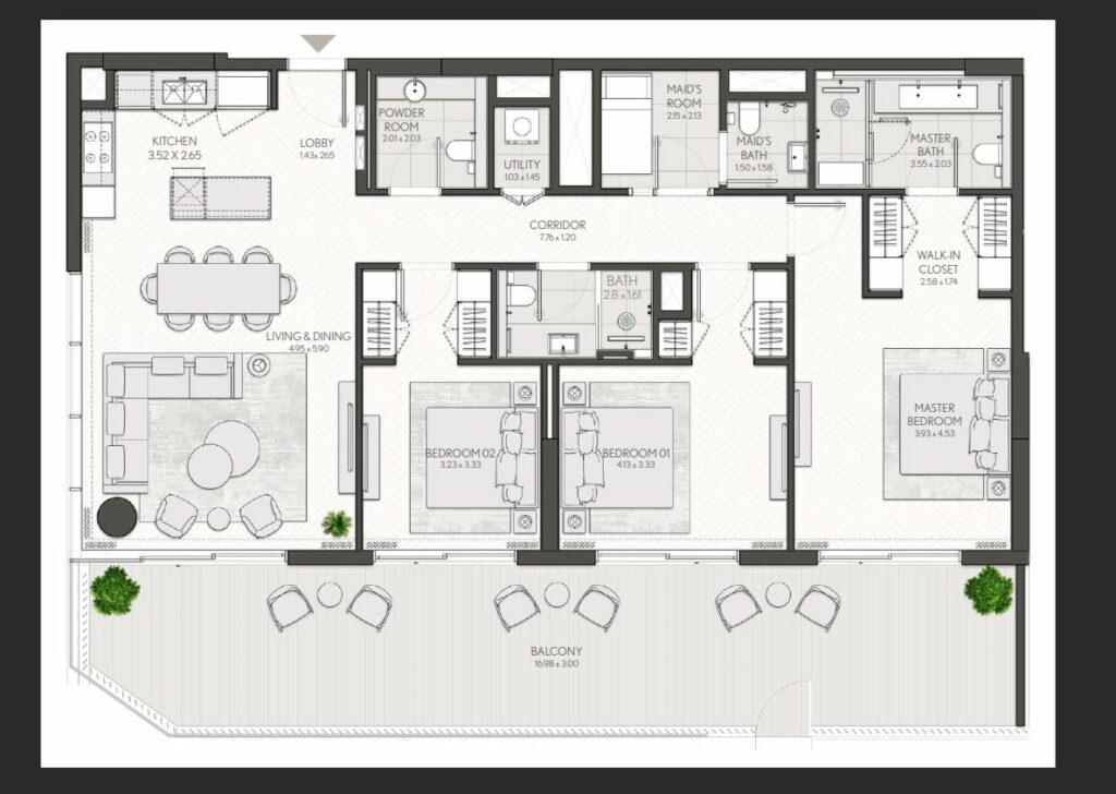 meraas-north-line-3-bedroom-floor-plans