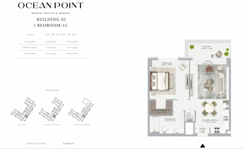 emaar-ocean-point-1-bedroom