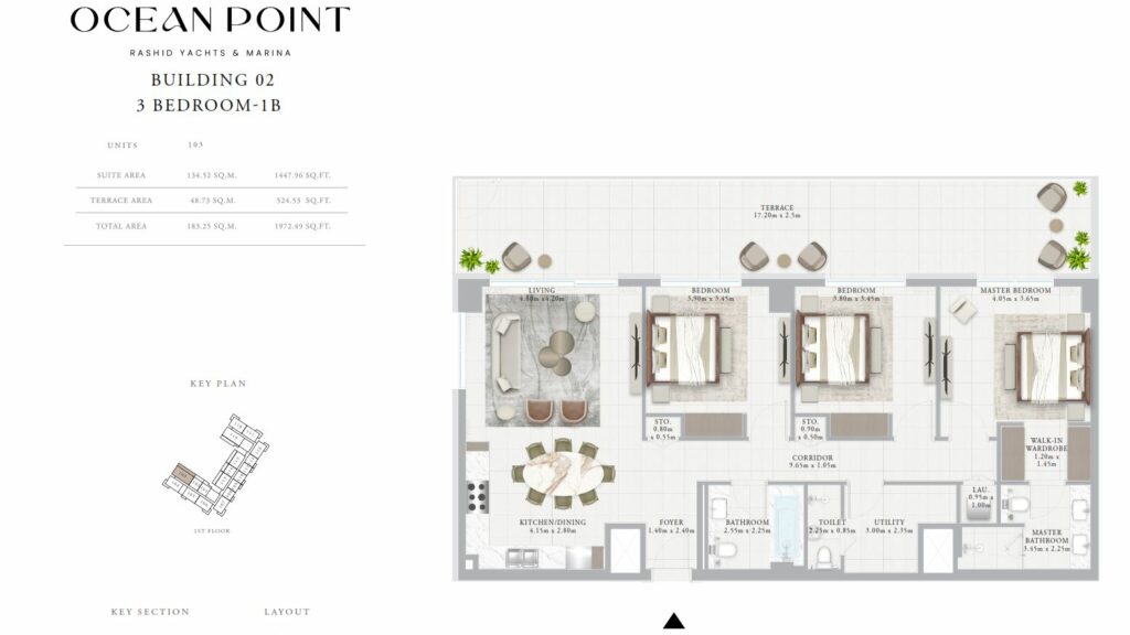 emaar-ocean-point-3-bedroom