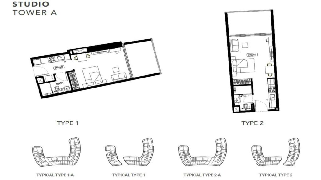 binghatti-hills-studio-layout-plan