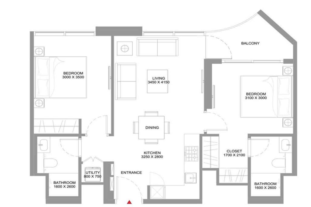 sobha-siniyah-starline-beach-2-plan