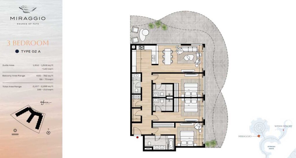 miraggio-3-bed-plan