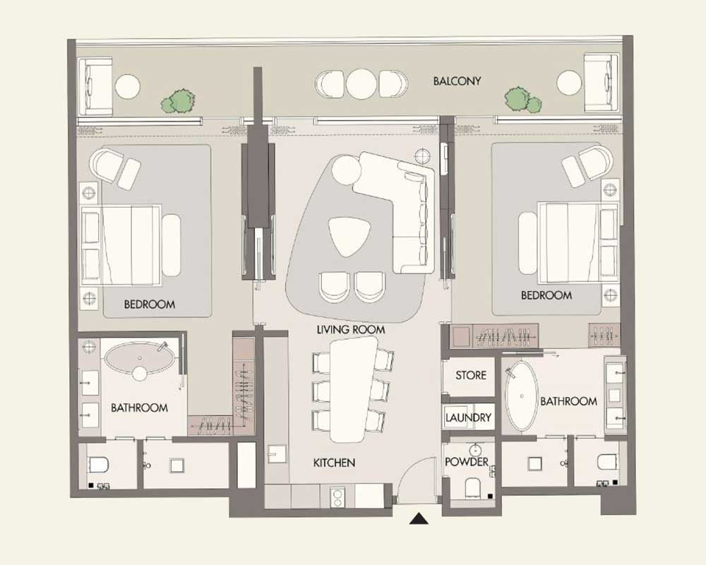 3 Bedroom — Floor Plan