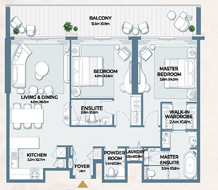 ardee-fairmont-2-bed-440-385-Floor-Plan ardee-fairmont-2-bed-440-385-Floor-Plan