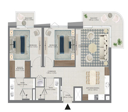 emaar-fior-1-440-385-Floor-Plan