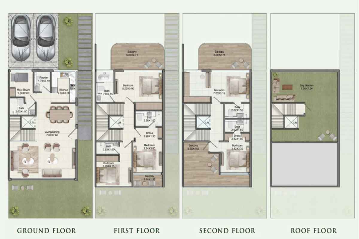 4 Bedroom — Floor Plan