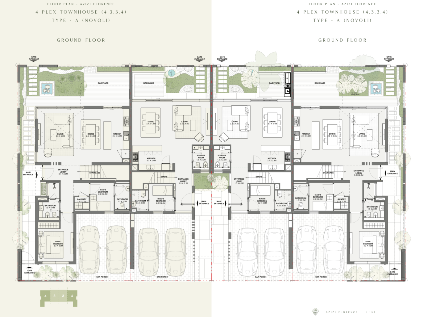 6 Bedroom — Floor Plan