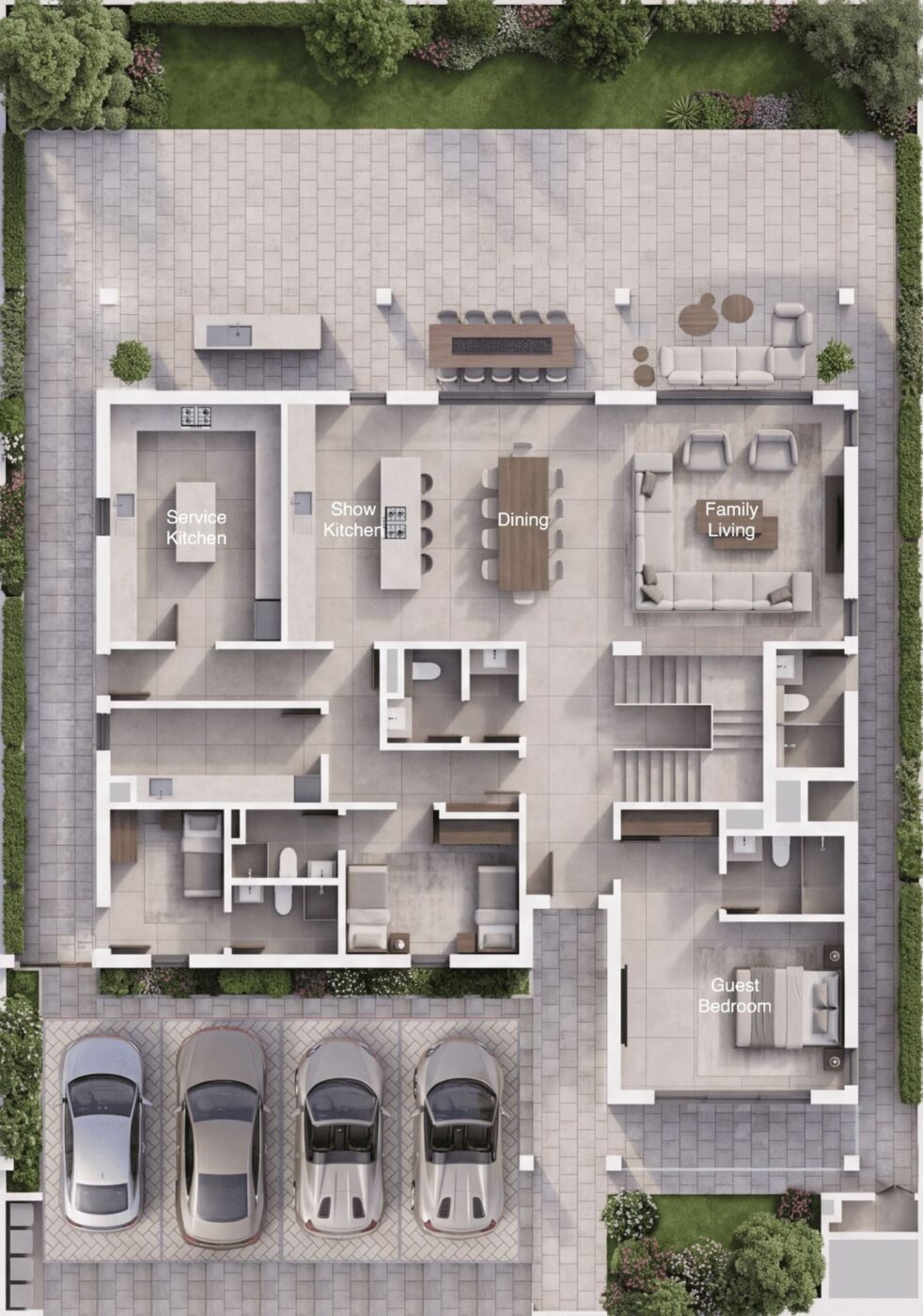 4 Bedroom — Floor Plan
